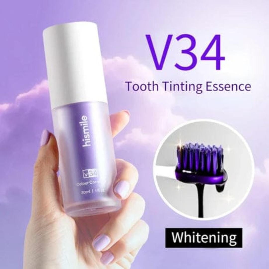 V34 Purple Teeth Whitening Serum – 30ml