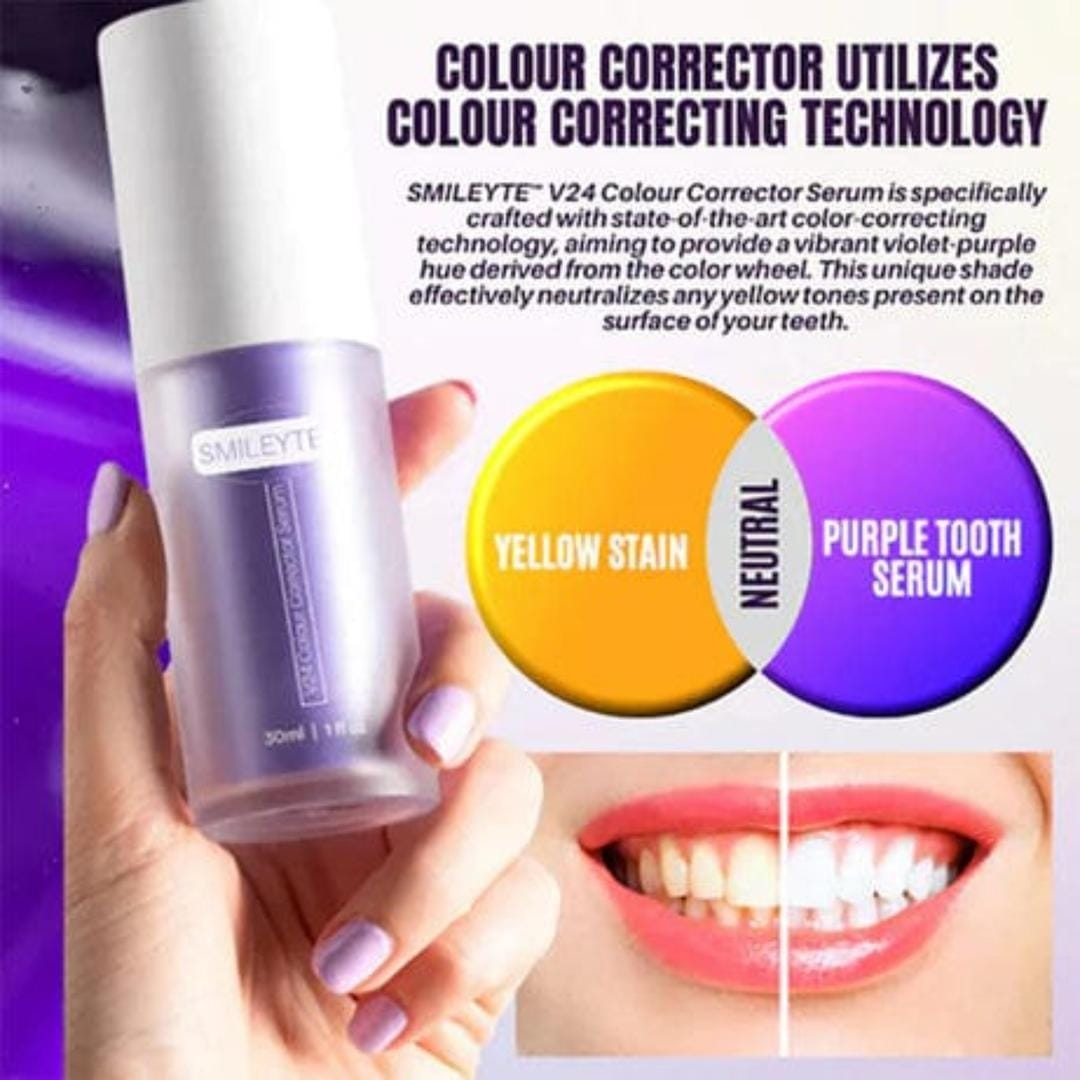 V34 Purple Teeth Whitening Serum – 30ml